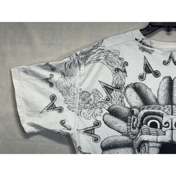 Aztec All Over Print Shirt Yazbek Tag Size 2XL - Picture 13 of 16